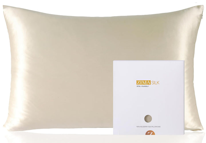 ZIMASILK Kissenbezug aus 100% Seide für Haare und Haut. Doppelseitige 19 Momme Reine Maulbeerseide K