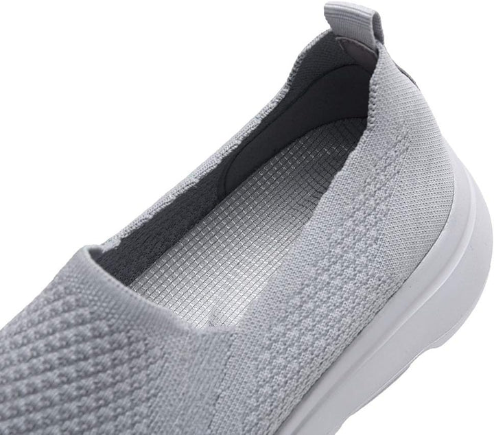 Puxowe Herren Slip On Schuhe Stricken Atmungsaktiv Leicht Freizeitschuhe Sneaker Shoes Männer 42 EU
