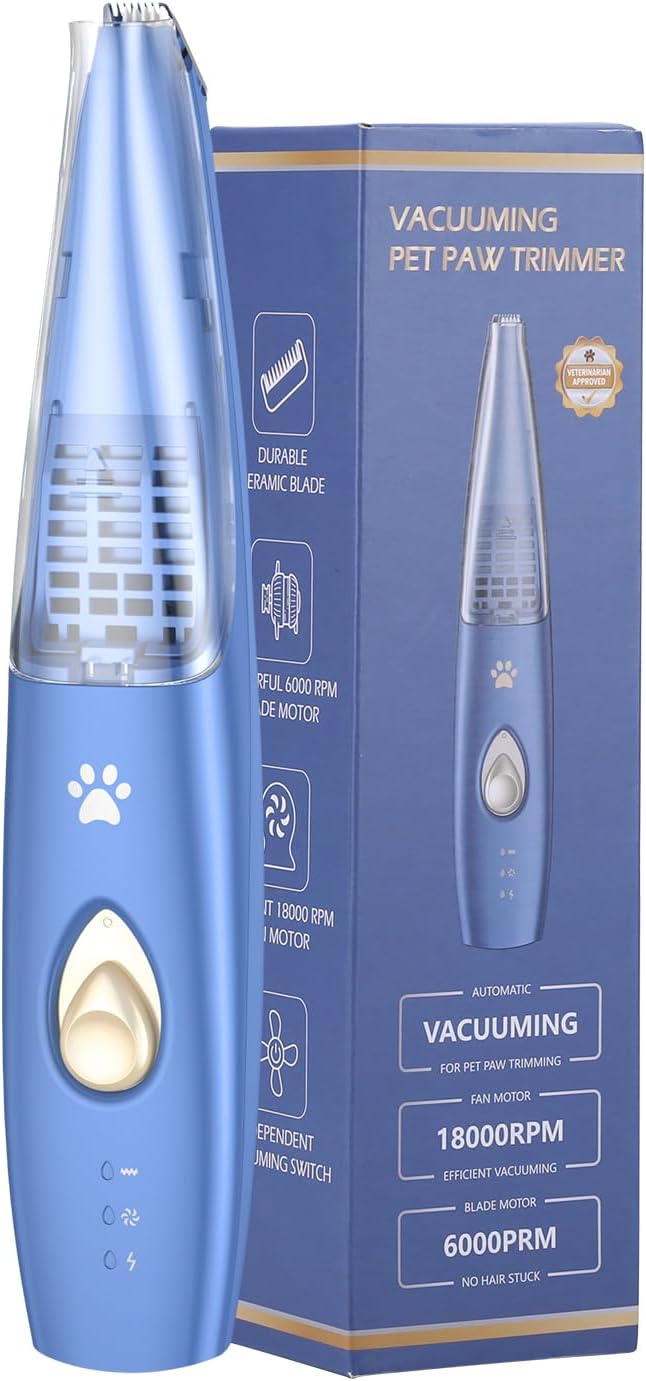 Ankilo Hundeschermaschine Leise, Schermaschine Hund Pfoten Elektrische Profi Pfotentrimmer Pfotenras