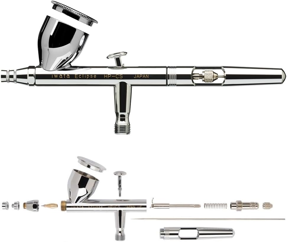 Airbrush Iwata Eclipse HP-CS 0.3 mit Luftschlauch Fengda 3 m Anschluss 1/8-1/8
