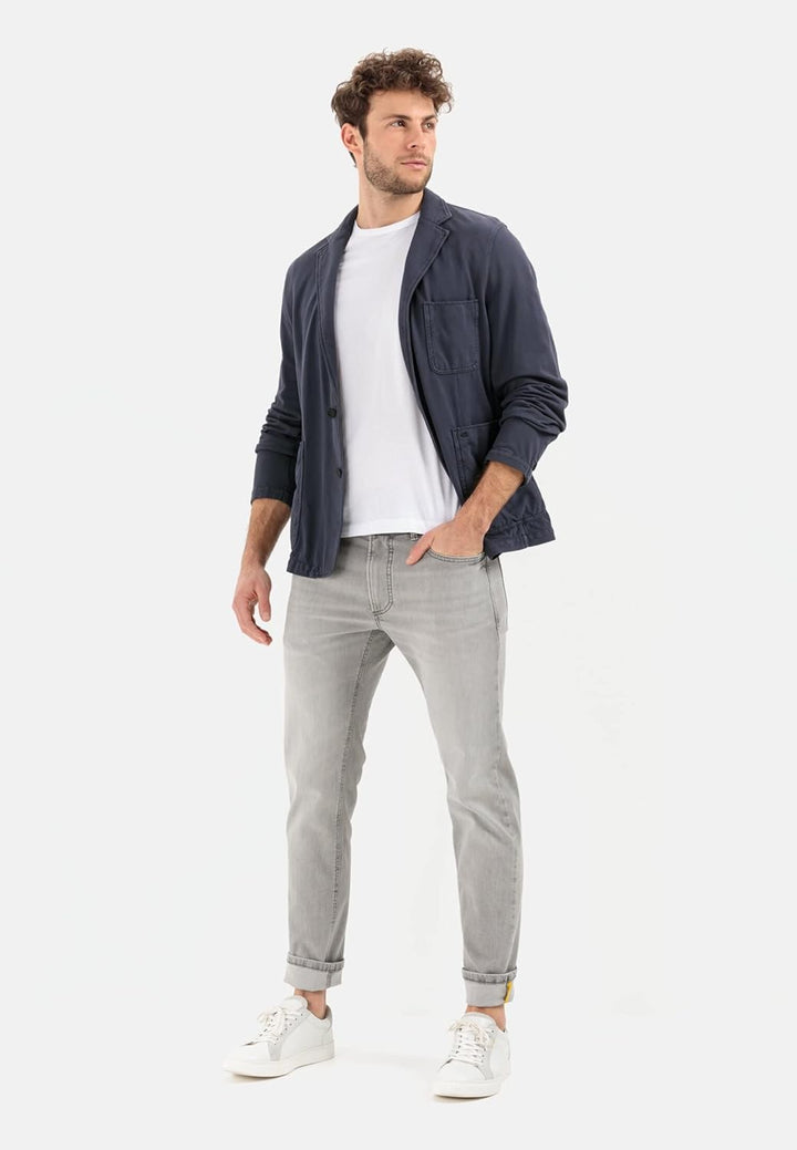 camel active Herren Baumwoll-Sakko mit 4-Wege Stretch 25 Dunkelblau, 25 Dunkelblau