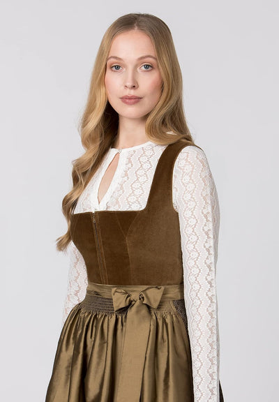 Stockerpoint Damen Dirndl Isola Kleid für besondere Anlässe 36 Olive, 36 Olive