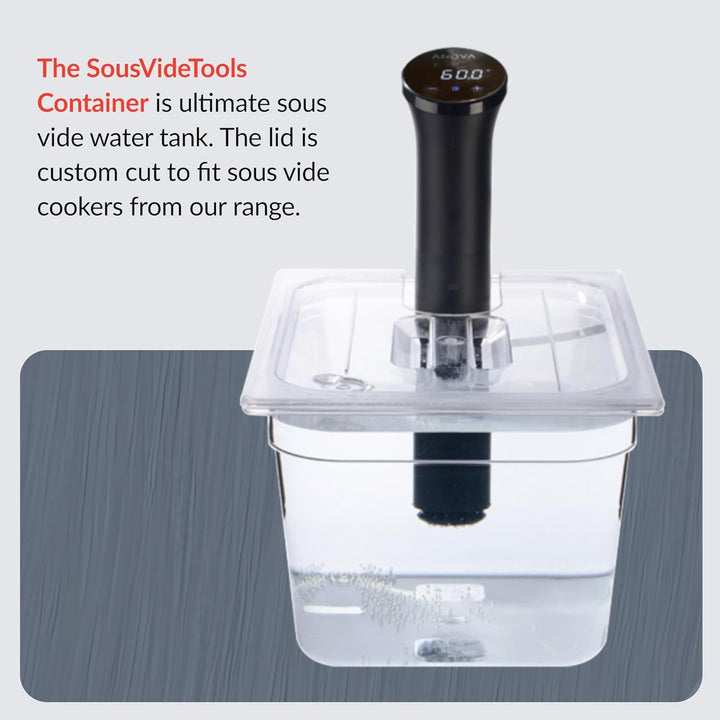 SousVideTools Container aus Polycarbonat, 11,6 l, mit Deckel passend für den Sous-Vide-Stick Nano vo