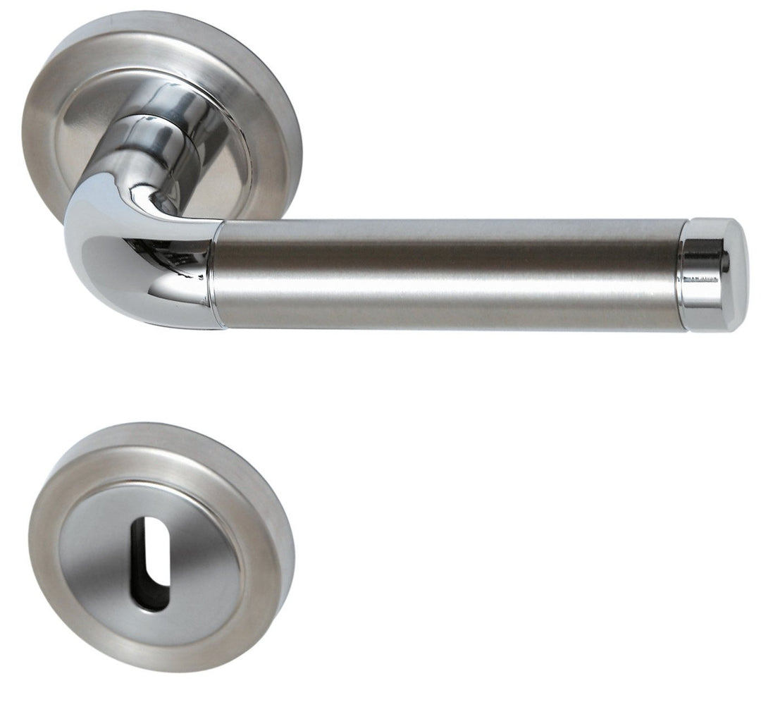 Süd-Metall 32510010 Edelstahl Sybille-R Chrom Türbeschlag für Zimmertüren