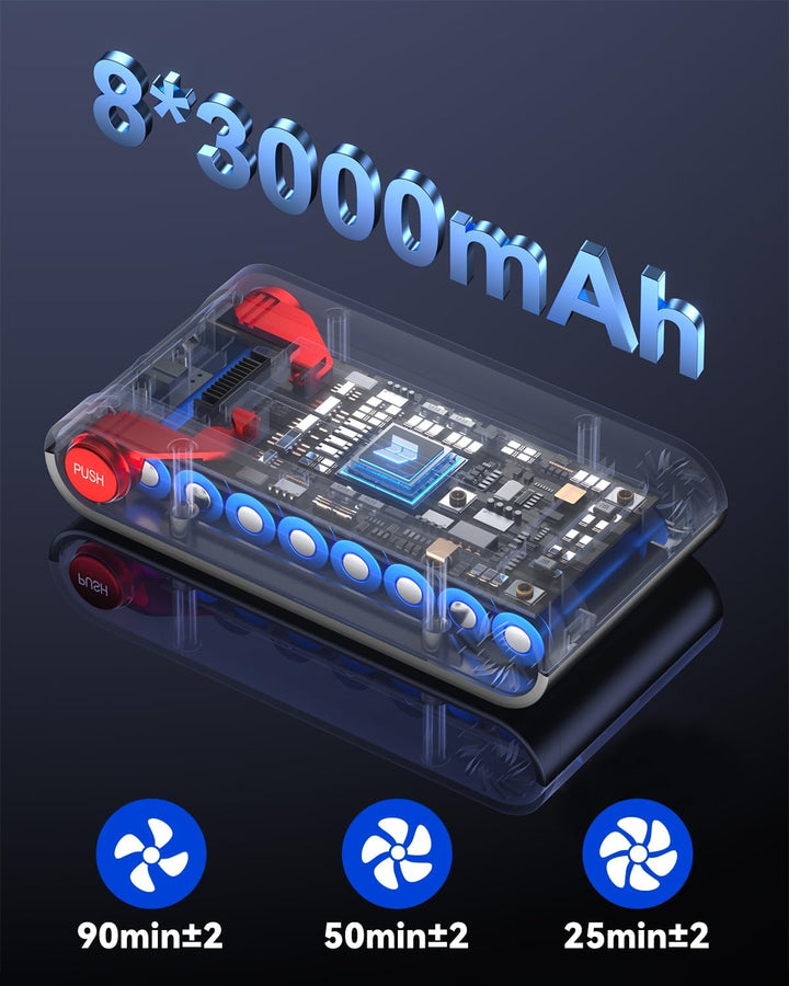 H9 Akku Staubsauger 58000Pa/650W/80Min, Staubsauger Kabellos mit LED-Touchscreen, Selbststehender Ak