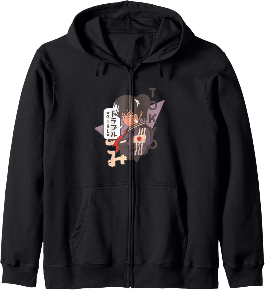 Weibliche Anime-Figur - Japanischer Manga Kapuzenjacke