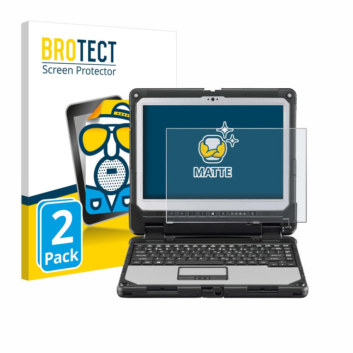 BROTECT Entspiegelungs-Schutzfolie für Panasonic Toughbook CF-33 (2 Stück) Matte Displayschutz-Folie