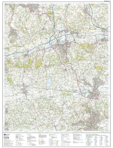 Sevenoaks and Tonbridge (OS Explorer Active Map, Band 147), Karte
