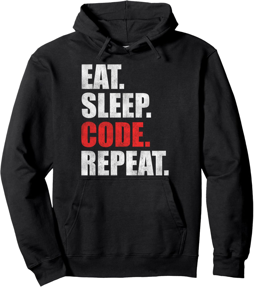 Eat Sleep Code Repeat Informatiker Pullover Hoodie
