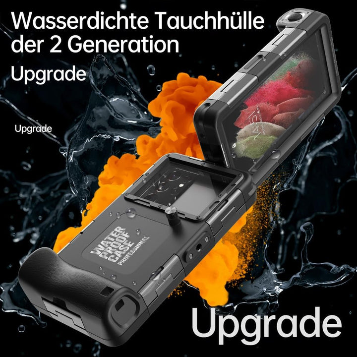 Unterwasser-Tauchgehäuse für iPhone, Samsung Galaxy, Huawei Xiaomi Redmi Smartphones, Professionelle
