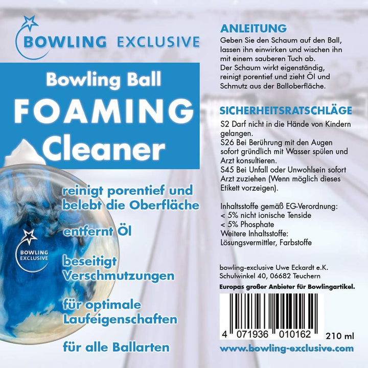 Foaming Bowling Ball Cleaner Schaumreiniger 210 ml