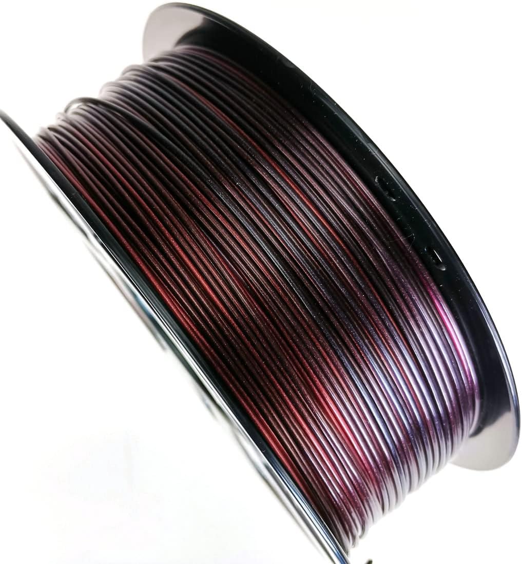 Stronghero3D PLA 3D-Drucker-Filament, 1,75 mm, Galaxie-Rot, Schwarz, Seidenviolett, Nettogewicht: 1