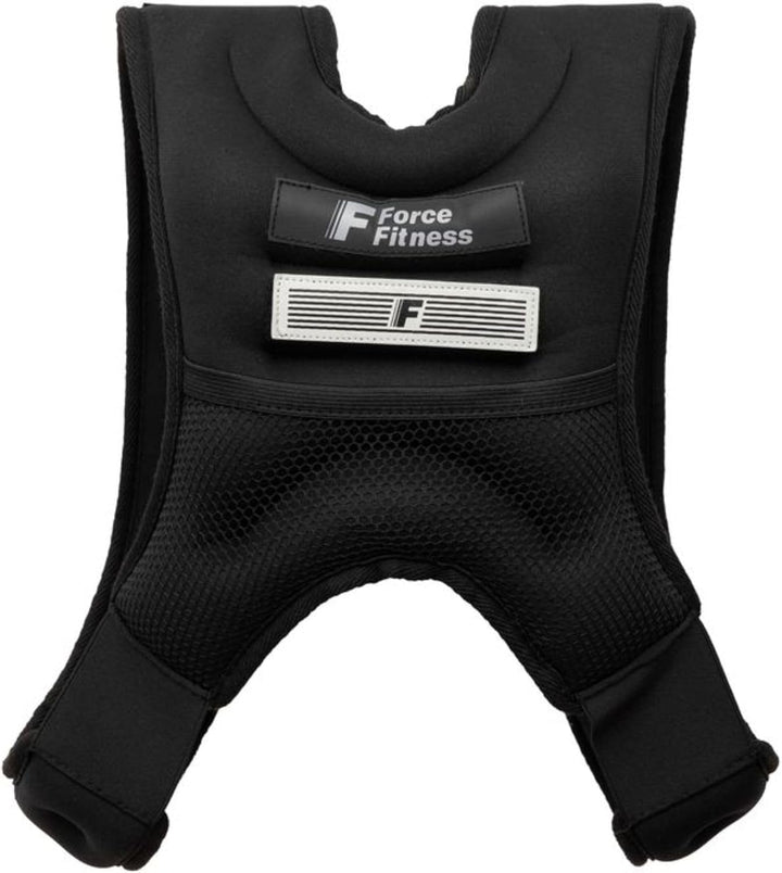 Force Fitness Gewichtsweste zum Laufen mit LED-Sicherheitslichtern vorne und hinten, abnehmbarer Fla