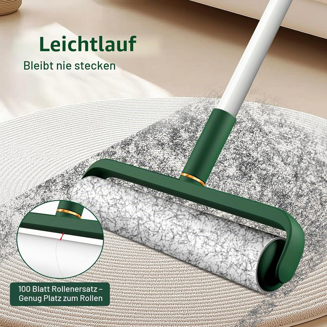 Grosse Fusselroller für Tierhaare, extra stark klebend, 400 Blatt Roller-Nachfüllpackungen mit lange