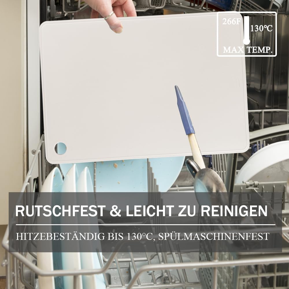 TPU Schneidebrett Flexibles BPA-frei mit Messer- und Saftrille kratzfeste flexible Schneidebretter f