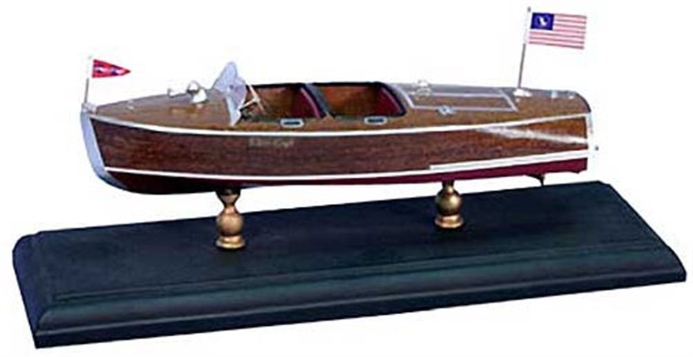 9-1/2" 1940 Chris Craft 19' Barrel Back Boat Laser Kit (1/24 Scale) Dumas