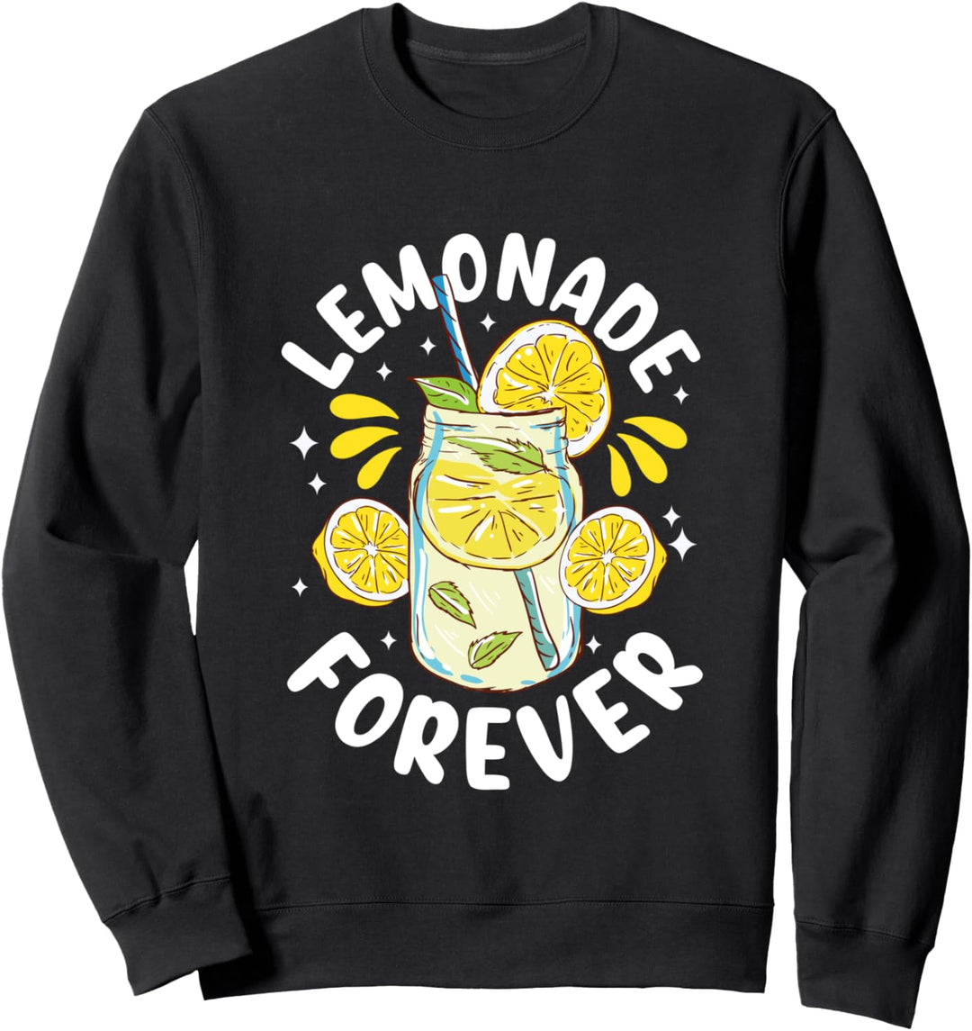 Lemonade Forever Lemon Lover Juice Jar Lemons Splash Syrup Sweatshirt