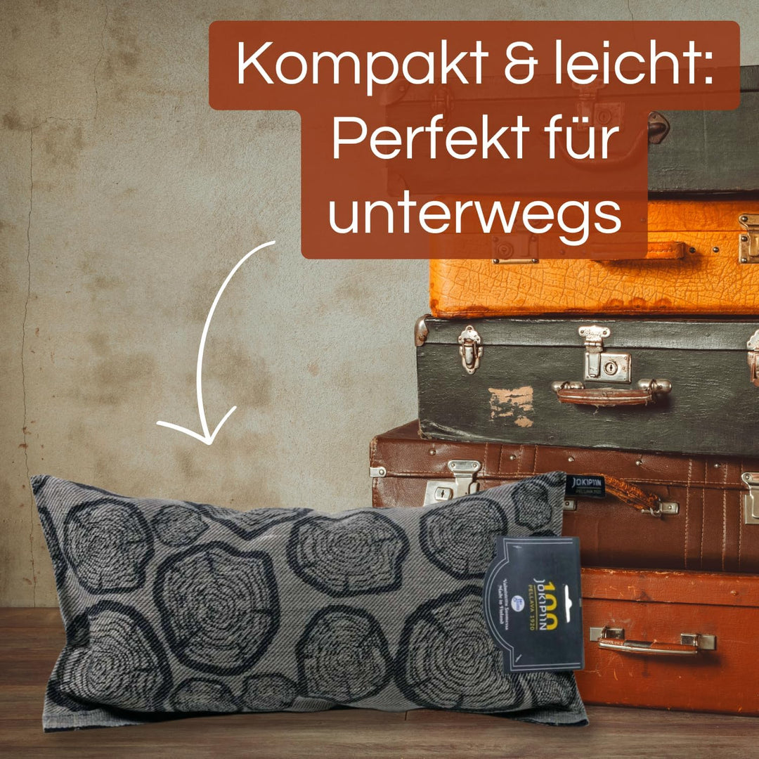 POOL Total Jokipiin Premium Saunakissen 40 x 22 cm - 100% Made in Finland - ReisekissenLeinen Baumwo