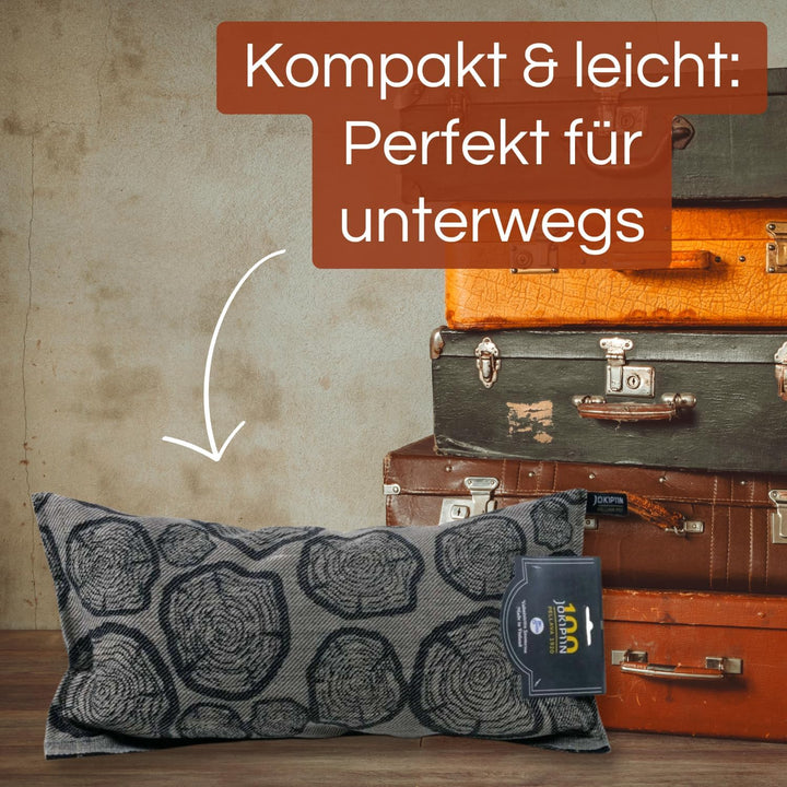POOL Total Jokipiin Premium Saunakissen 40 x 22 cm - 100% Made in Finland - ReisekissenLeinen Baumwo