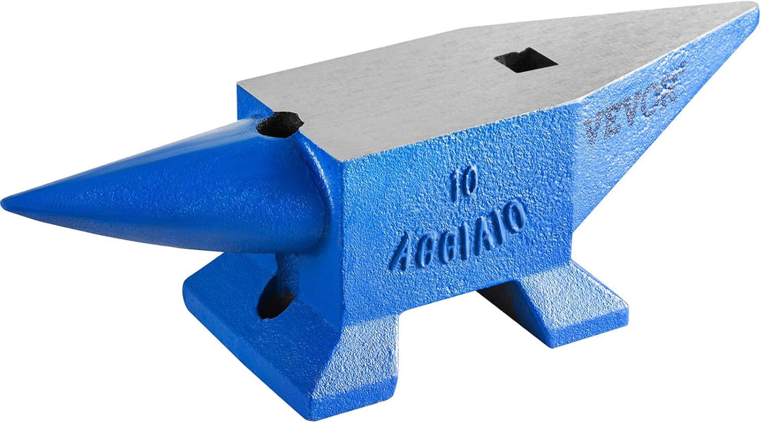 Happybuy Schmiede Amboss 10KG Schmiede Zubehör Amboss Werkzeuge geschmiedeter Stahl mit rundem und q