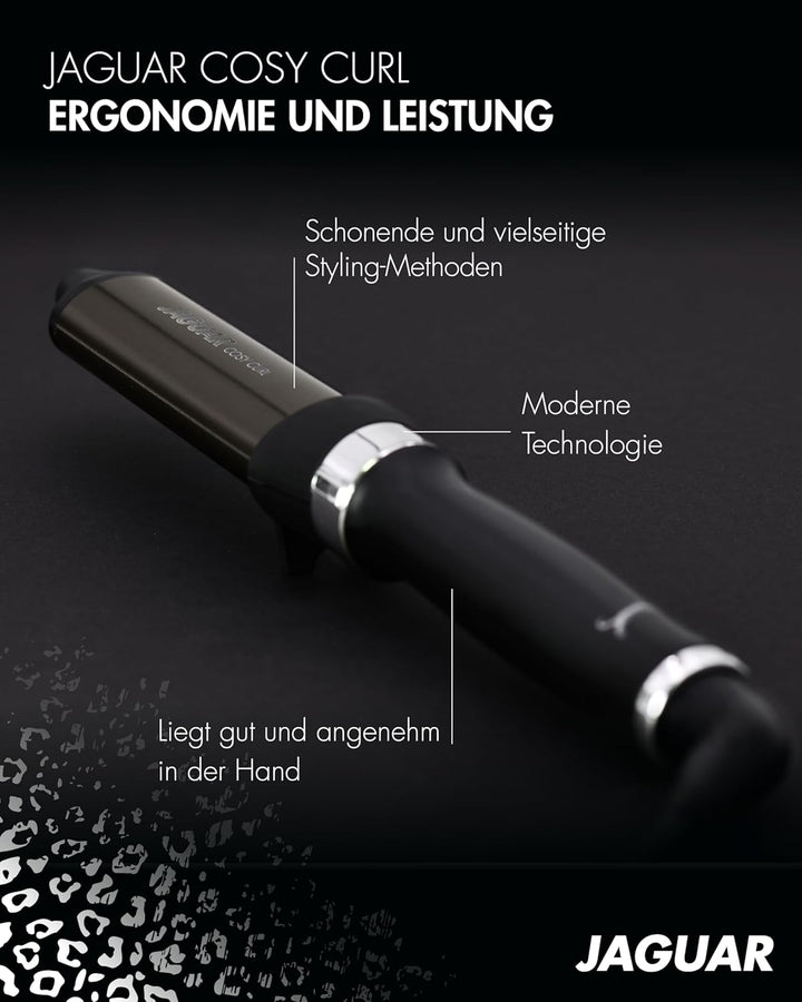 JAGUAR Lockenstab COSY CURL | Ovaler Heizstab mit individueller Temperatureinstellung und LED-Displa