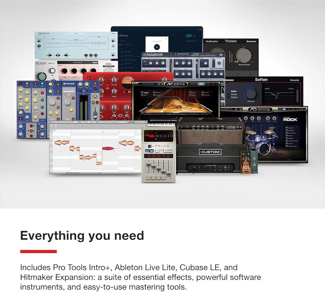 Focusrite Scarlett 2i2 4. Gen USB-Audio-Interface, Komposition, Streaming und Podcasting — Aufnahmen