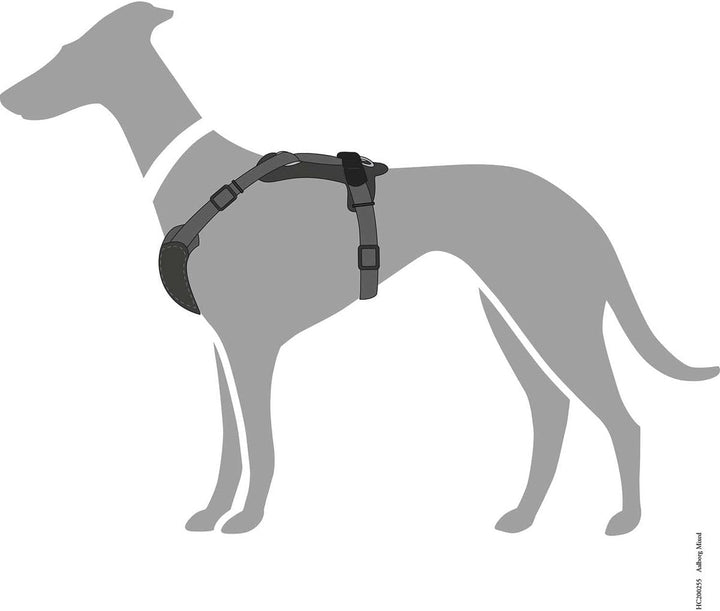 HUNTER AALBORG MIXED Hundegeschirr, M, schwarz/grau, 56 - 81 cm schwarz/grau 56 - 81 cm, schwarz/gra