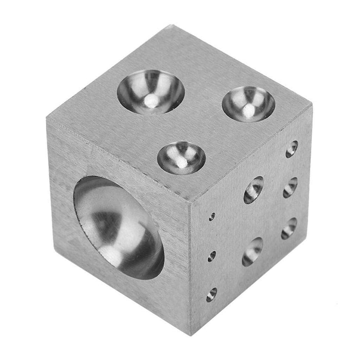 Durable Jewelry Dapping Block, Metal Dapping Block, 50MM 1,97 Zoll Hobbyisten, Juweliere für Schmuck