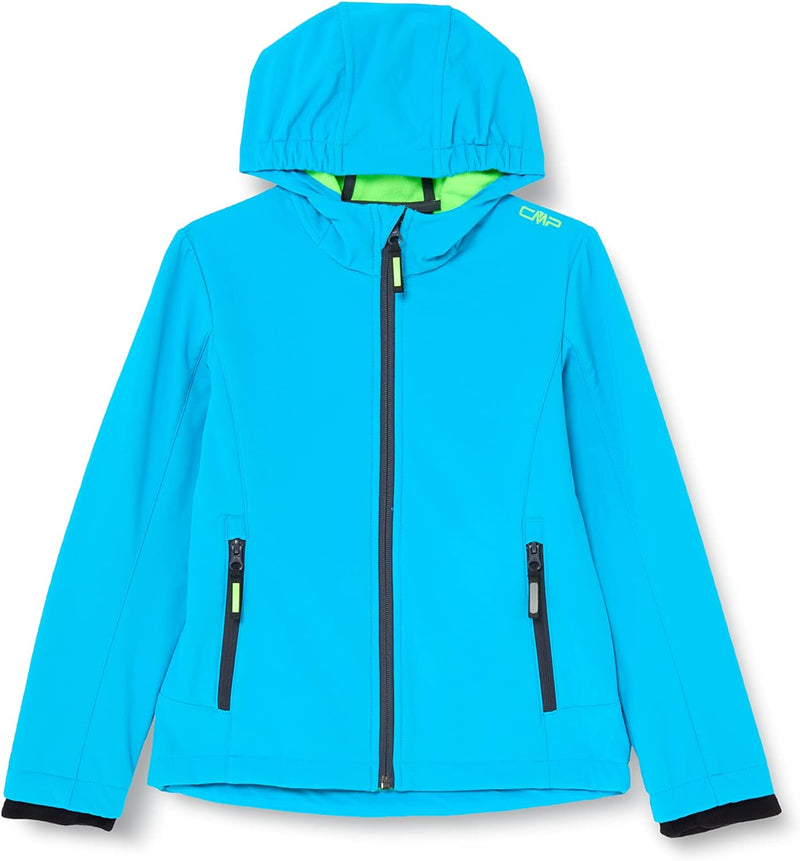 CMP Mädchen Softshelljacke für Kinder KID G JACKET FIX HOOD 140 Türkis, 140 Türkis