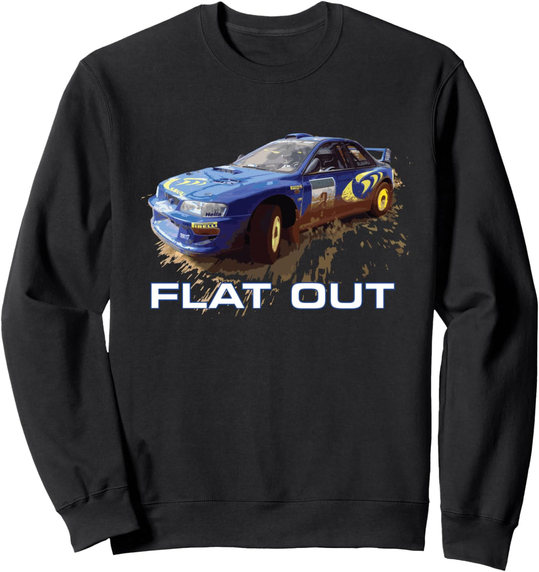 JDM World Auto Rallye Blau Colin McRae Flat Out Boxer Sweatshirt