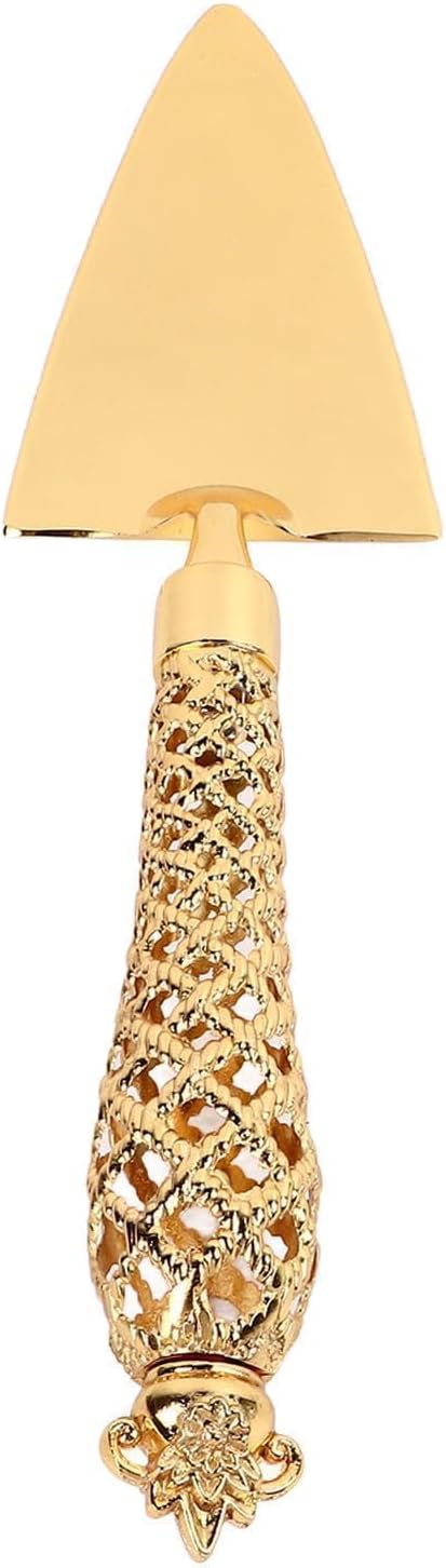Gold Kuchen und Tortenheber Set, Kuchenmesser und Heber, Hochzeitstorte Schneideutensilien, 1 Satz