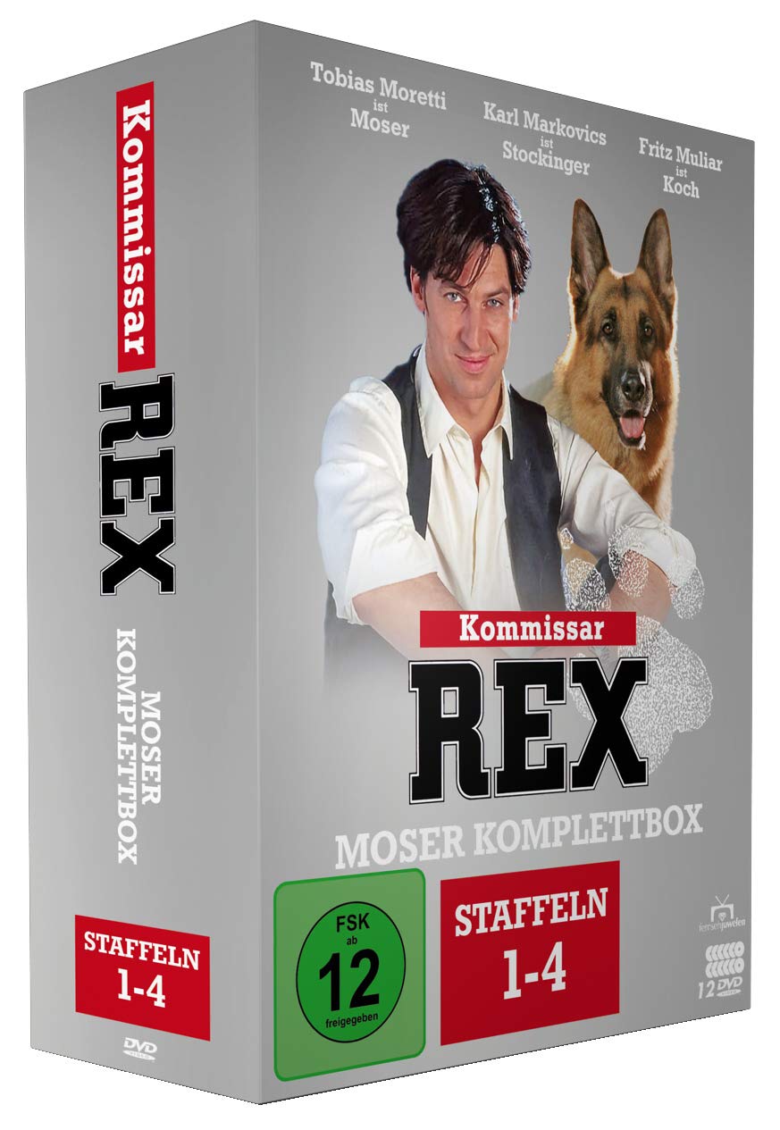 Kommissar Rex - Moser Komplettbox (Alle 4 Staffeln mit Tobias Moretti) (12 DVDs) (Fernsehjuwelen), D