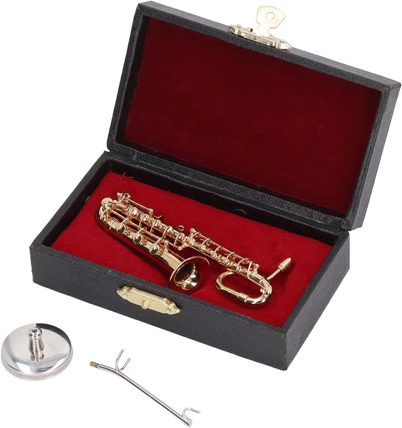 Bnineteenteam Miniatur-Saxophon-Modell, Messing-Miniatur-Saxophon-Mini-Instrument, Miniatur-Altsaxop