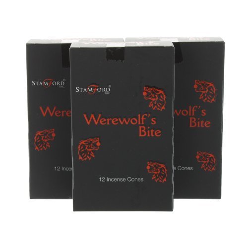 Stamford - 3 Packungen mit Stamford Schwarze Range Weihrauch Kegel - Werewolf's Bite
