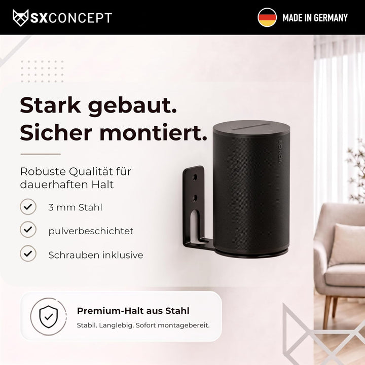 SX-Concept® - Era 100 Wandhalterung | Sonos Wandhalterung für Sonos Era 100 | Gerade-Variante | plat