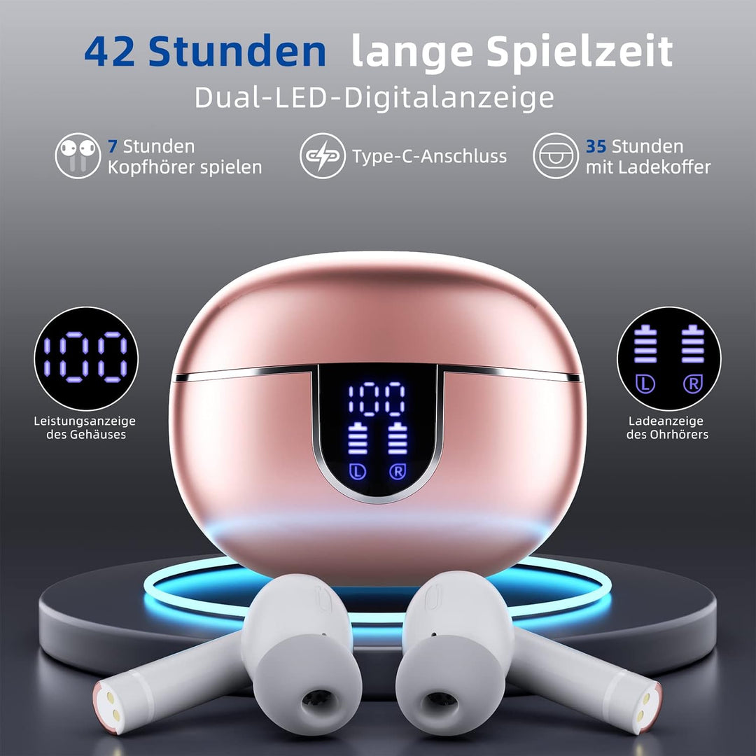 Ulfsaar Bluetooth Kopfhörer in Ear, 2023 Neue kabellose Bluetooth 5.3 HiFi Stereo Sport Ohrhörer mit