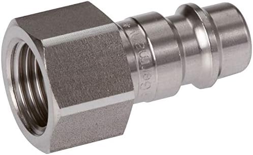 Kupplungsstecker (NW7,2) G 1/4"(IG), Edelstahl Werkstoff:Edelstahl Gewinde innen:G 1/4"