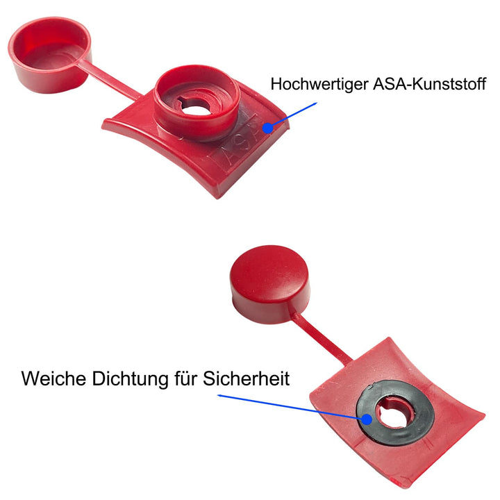 Befestigungsmaterial für Wellplatten 100 Stück - Abstandshalter und Schrauben zur Montage von Trapez