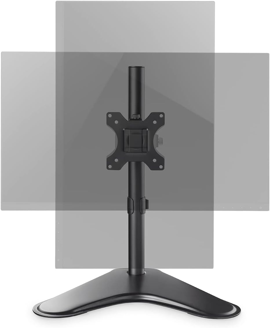 DIGITUS Monitorhalterung - Standfuss - 1 Monitor - Bis 32 Zoll - VESA 75x75, 100x100 - Schwarz, 1 Mo