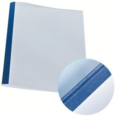Leitz 39241 Thermobindemappe Leinenoptik, A4, Rückenbreite 3 mm, 100 Stück, blau