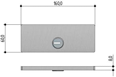 Sicherheitsschild für Rollladenschloss rund