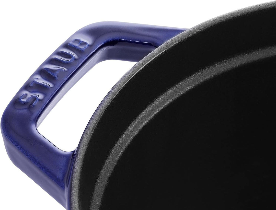 STAUB Gusseisen Bräter/Cocotte, Oval 31 cm, 5,5 L, Aromaregen Funktion, Für alle Herdarten geeignet,