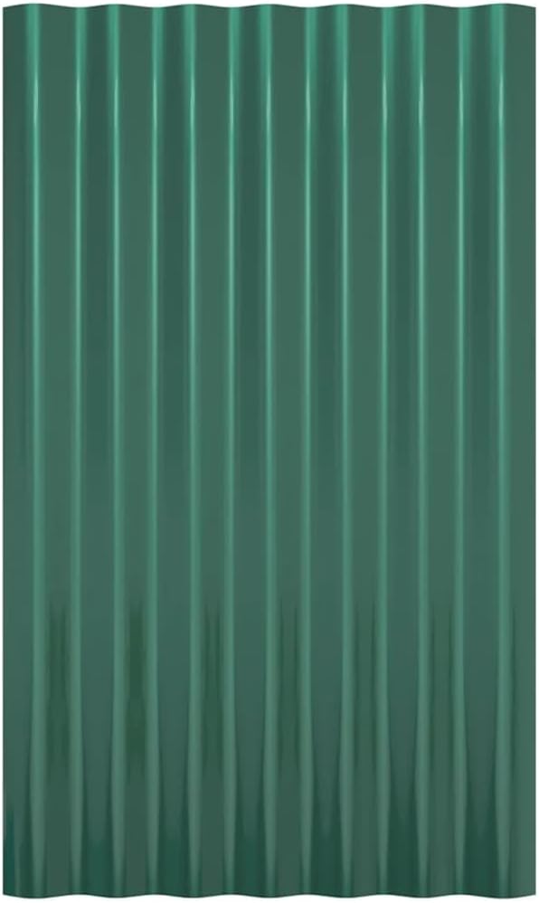 ACAGALA Dachpaneele Wellplatte aus Metall 60 x 36 cm | 36 STK. verzinkte Stahlbleche Wandplatte Meta