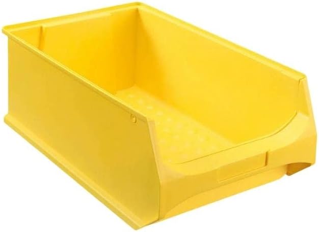 SparSet 5x Gelbe Sichtlagerbox 5.0 | HxBxT 20x30x50cm | 21,8 Liter | Sichtlagerbehälter, Sichtlagerk