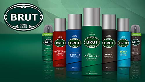 Brut Herren-Deodorant, Spray 200 ml, 6er-Pack Musk 200 ml (6er Pack), Musk 200 ml (6er Pack)
