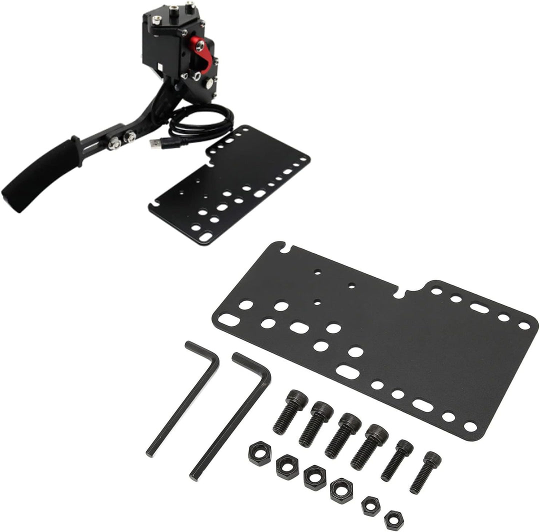 Annadue Drift Handbremsen Adapter für Rennspiele G27 G25 G29 T500 T300, Universal USB Game Handbrake