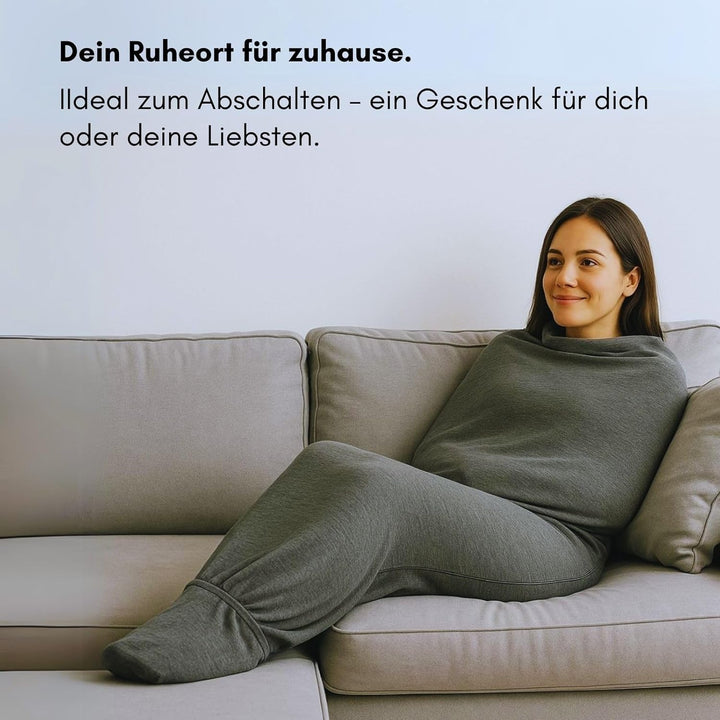 Rivello Schlafdecke Somnia – Sanfte Kompression wie eine Umarmung | Ultraleicht & atmungsaktiv | Alt