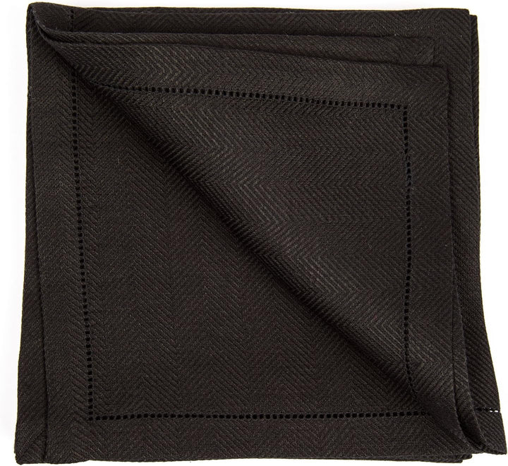 LinenMe Emilia X4 Servietten, 45,7 x 45,7 cm schwarz