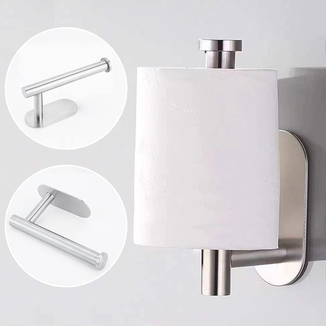 laimew 7 pcs Black Bathroom Accessory Set Silver
