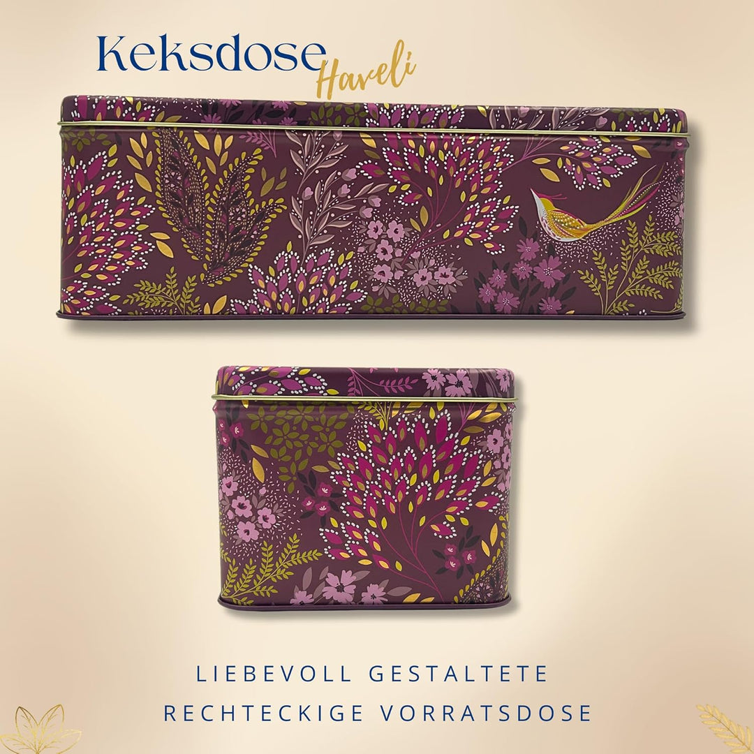 MediMuc Geschenkdose Design Sara Miller - Liebevoll gestaltete rechteckige Vorratsdose - Motiv Havel